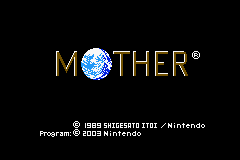 Mother 1 Color Restoration (& Translation) Title Screen